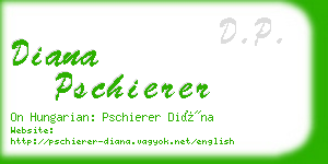 diana pschierer business card